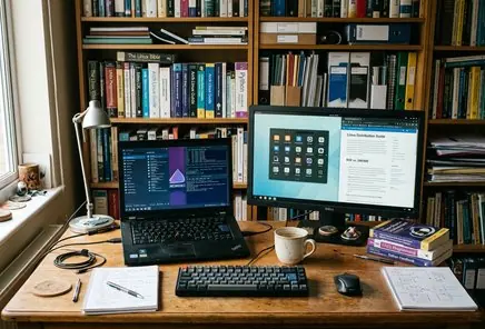 Linux distribution comparison visualization